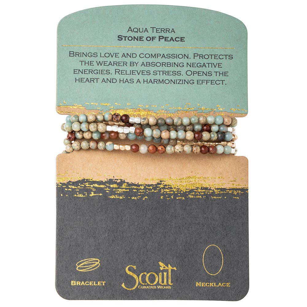 Scout Curated Wears - Stone Wrap: Aqua Terra - Stone of Peace