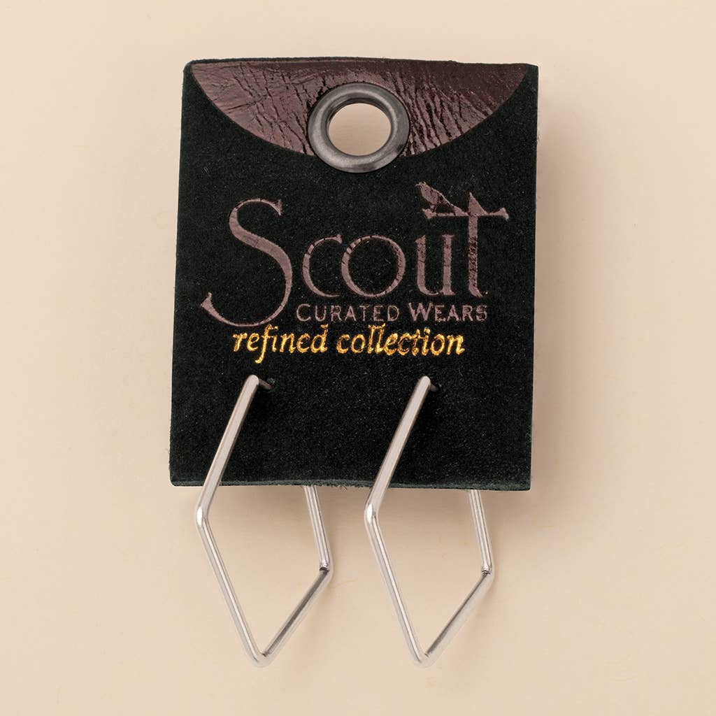 Scout Curated Wears - Refined Earring Collection - Orion Diamond Hoop/Sterling S