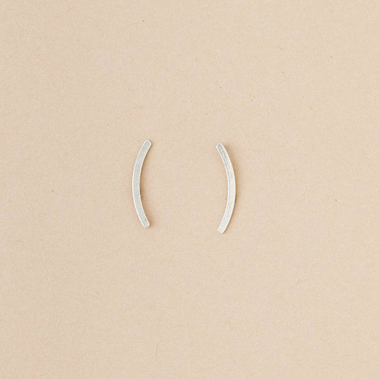 Refined Earring Collection - Comet Curve/Sterling Silver