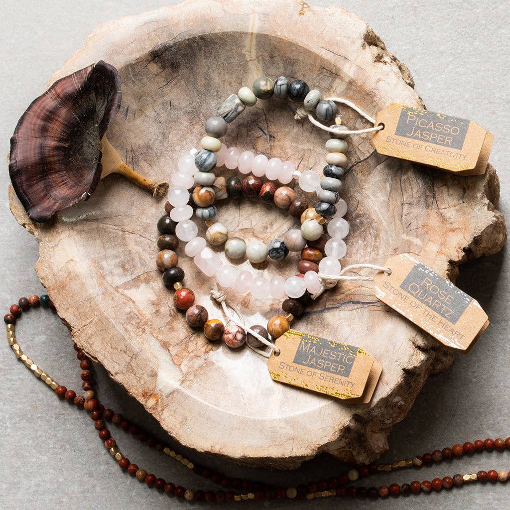Scout Curated Wears - Mexican Onyx Stone Bracelet - Stone of Confidence
