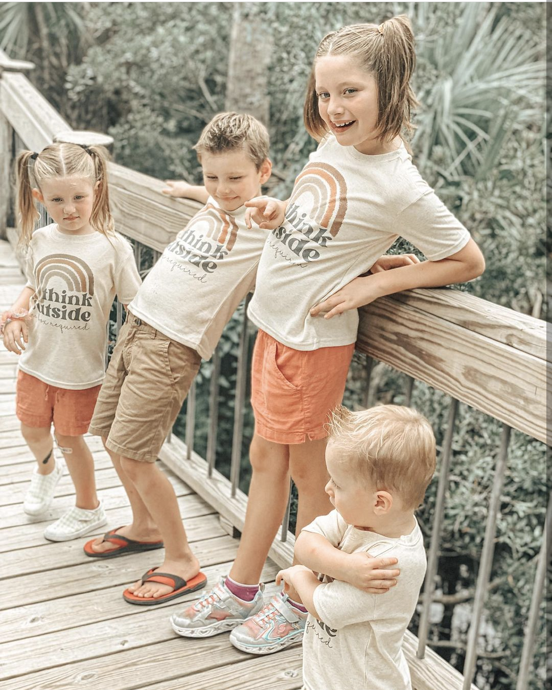 "Think outside  - no box required" Child tee