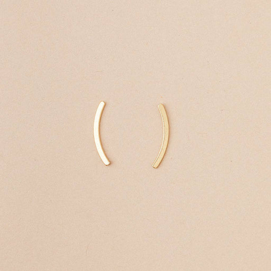 Refined Earring Collection - Comet Curve/Gold Vermeil