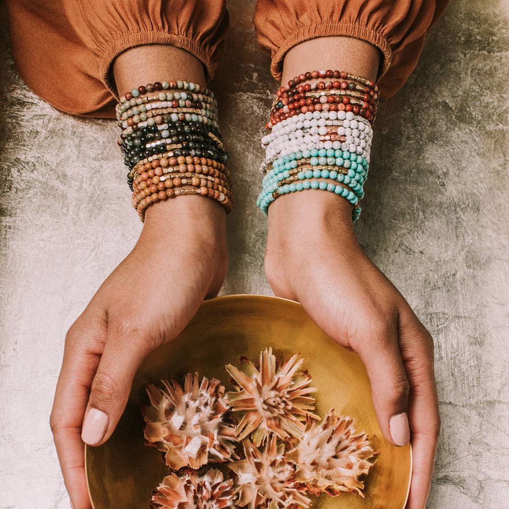 Scout Curated Wears - Stone Wrap: Aqua Terra - Stone of Peace