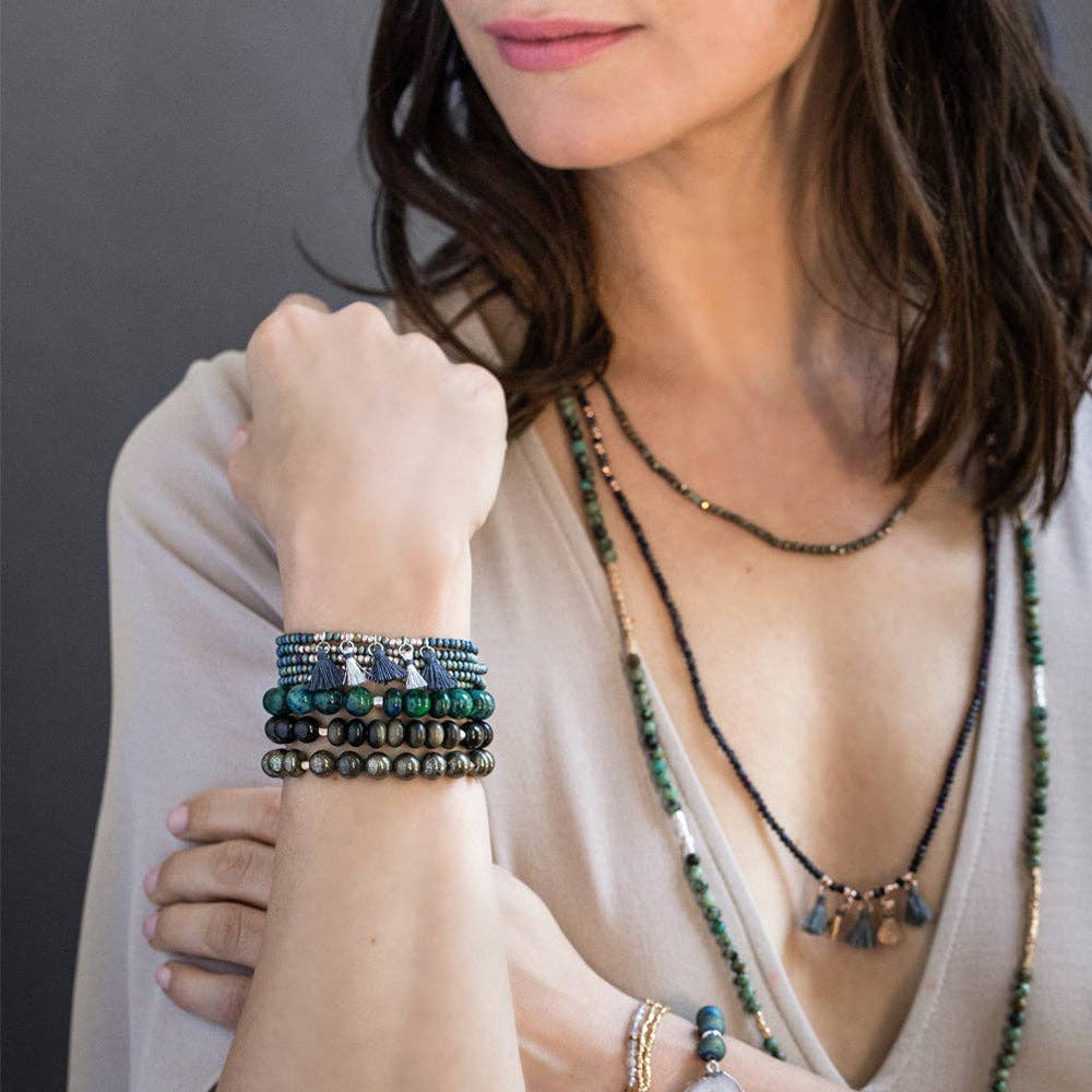 Scout Curated Wears - Mexican Onyx Stone Bracelet - Stone of Confidence