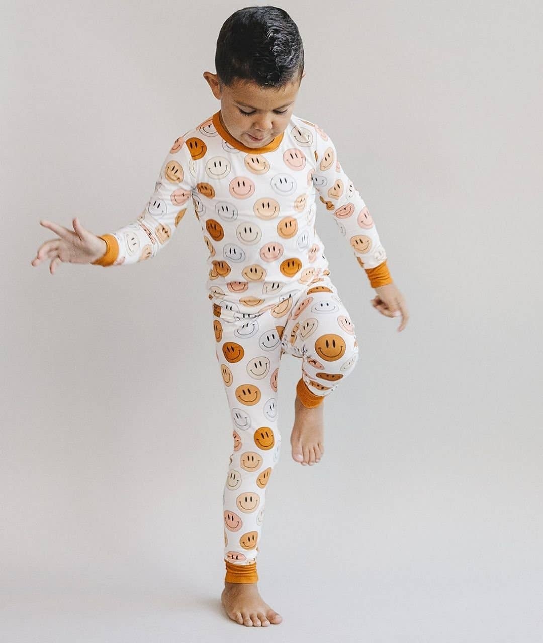 Smiley Bamboo Two Piece Set | Copper