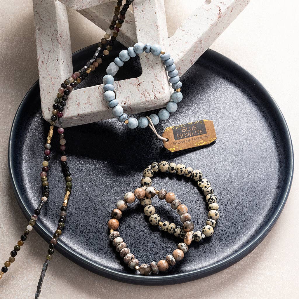 Scout Curated Wears - Stone Stack Bracelet Rhodonite - Stone of Healing