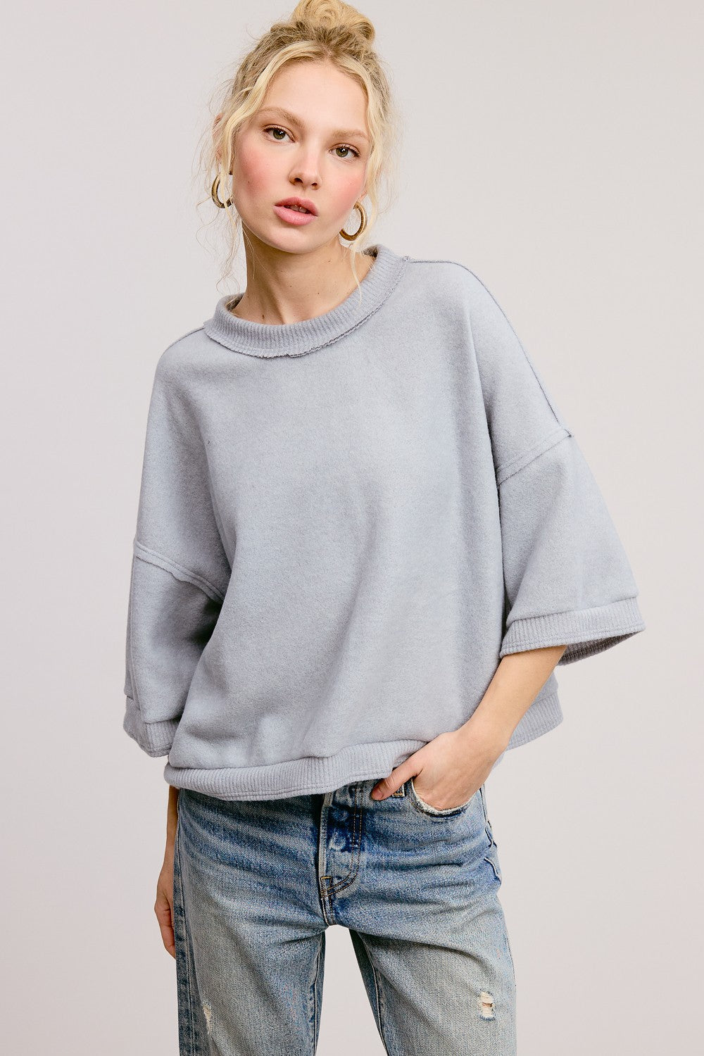 Short Sleeve Brushed Top