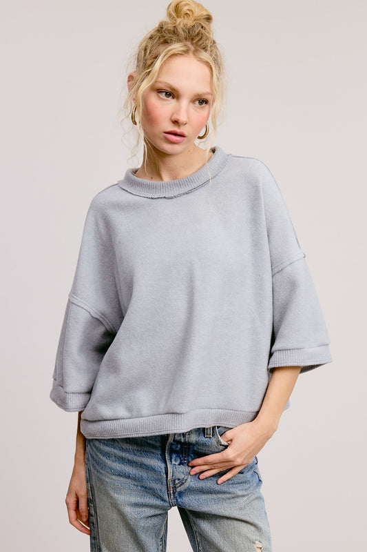 Short Sleeve Brushed Top