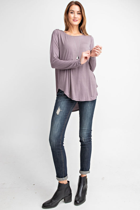 Rae Mode Basic Round Neck Top