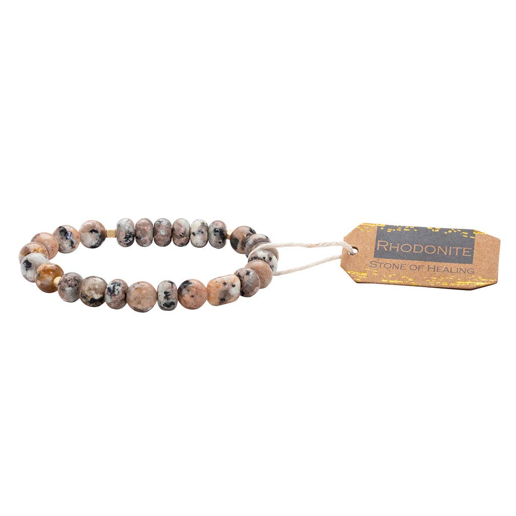 Scout Curated Wears - Stone Stack Bracelet Rhodonite - Stone of Healing