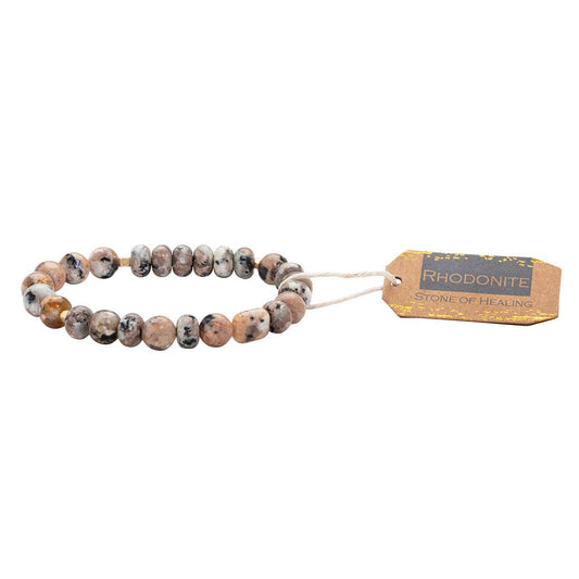 Scout Curated Wears - Stone Stack Bracelet Rhodonite - Stone of Healing