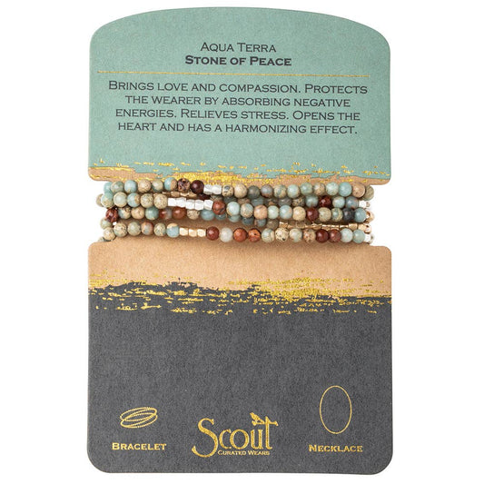 Scout Curated Wears - Stone Wrap: Aqua Terra - Stone of Peace