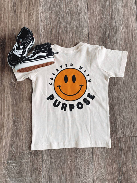Created with purpose graphic tee